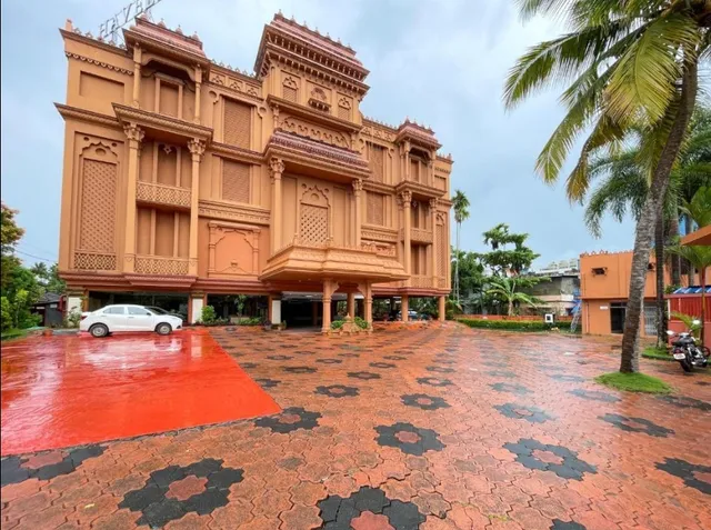 Haveli Backwater Resort exterior facade in Alleppey