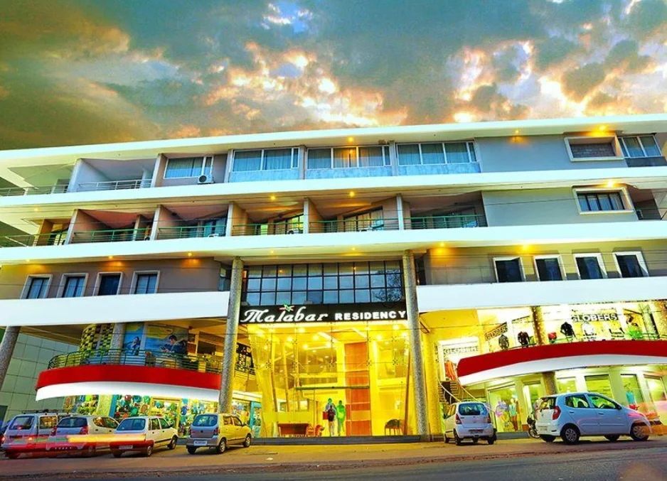 Exterior facade and entrance of Malabar Residency Kannur in Kannur
