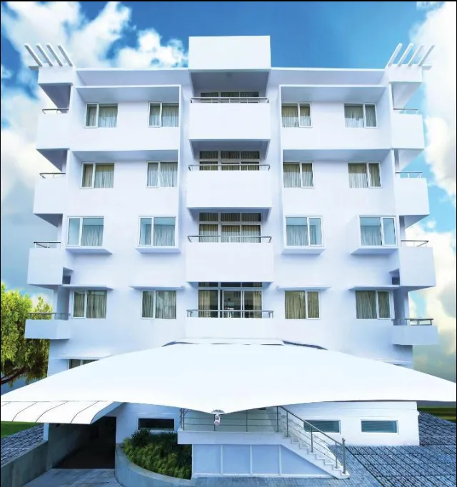 Millennium Continental canopy architecture and entrance porch