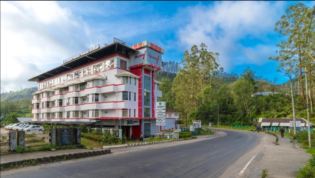Exterior facade and entrance of Hill View in Munnar