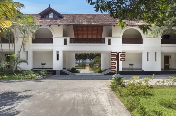 Estuary Sarovar Portico Poovar exterior facade in Poovar