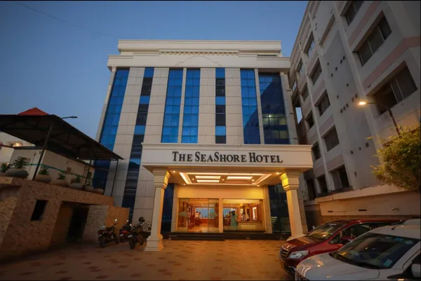 Hotel Seashore exterior facade in Kanyakumari