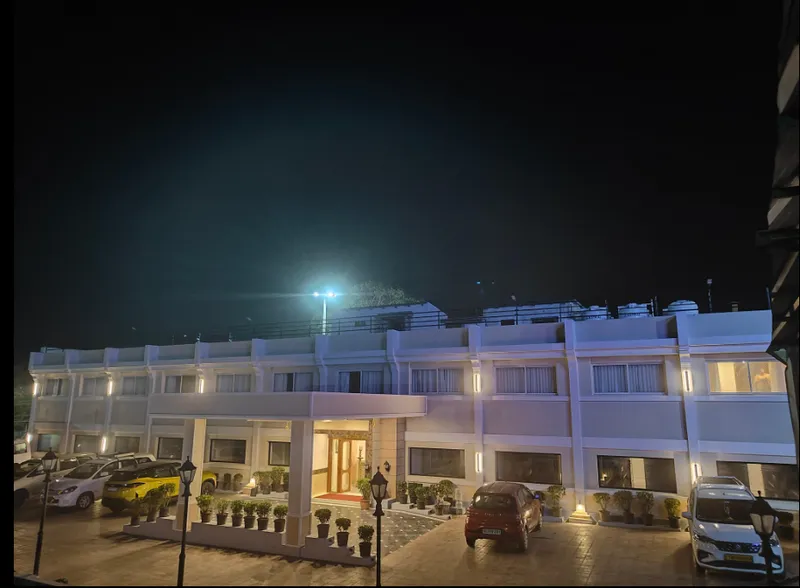 Sparsha Resort Kanyakumari entrance portico