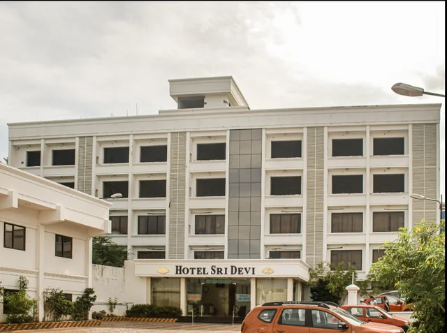 Hotel Sreedevi exterior facade in Kanyakumari