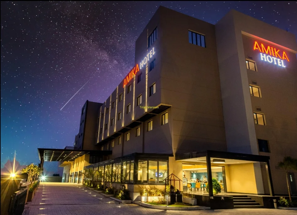Exterior facade and entrance of Amika Hotel Madurai in Madurai