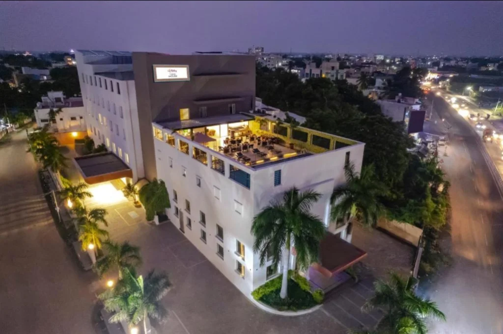 Exterior facade and entrance of Sterling V Grand Madurai in Madurai