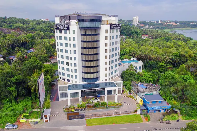 Gokulam Grand Hotel & Convention Centre exterior facade in Trivandrum